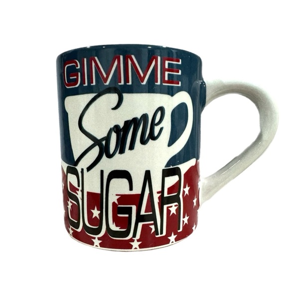 Cracker Barrel Collectible Ceramic Mug Give Me Some Sugar American Theme USA - Picture 1 of 8